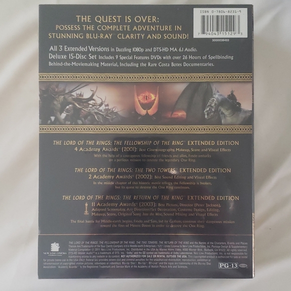 The Lord of The Rings Trilogy Special Edition Blu - Picture 2 of 3